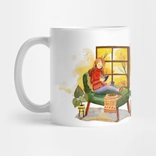 Autumn Illustration Watercolor Mug